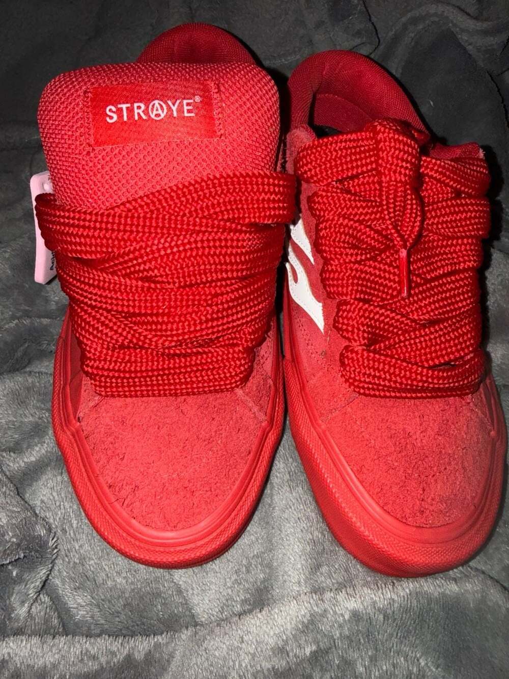 Straye Acid Drop Red Flame Skate Shoes